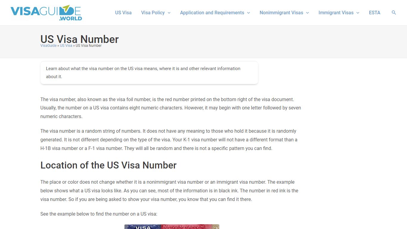 US Visa Foil Number - Where Can I Find the Number on a US Visa? - Donuts