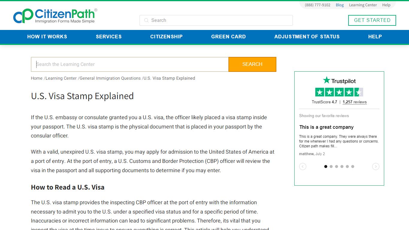 U.S. Visa Stamp – Everything You Need to Know | CitizenPath